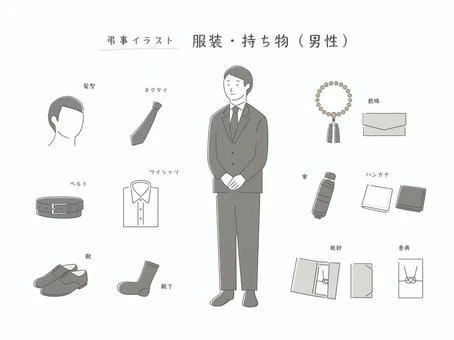 男性の持ち物